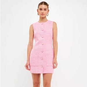 Women’s Sleeveless Tweed Mini Dress